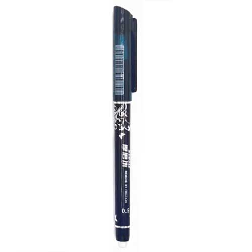 Sletbar pen spids 0.5mm blå sort pen vaskbart håndtag kuglepenne patron salg elev papirvarer kontor pen skrift: Mørkeblå pen -1 stk