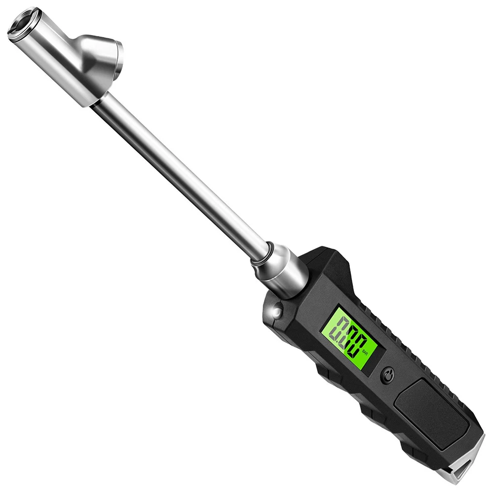 Digital Tire Pressure Gauge 230 PSI Dual Head Stainless Steel For Truck Car LCD Flashlight Vehicle Tester: Default Title
