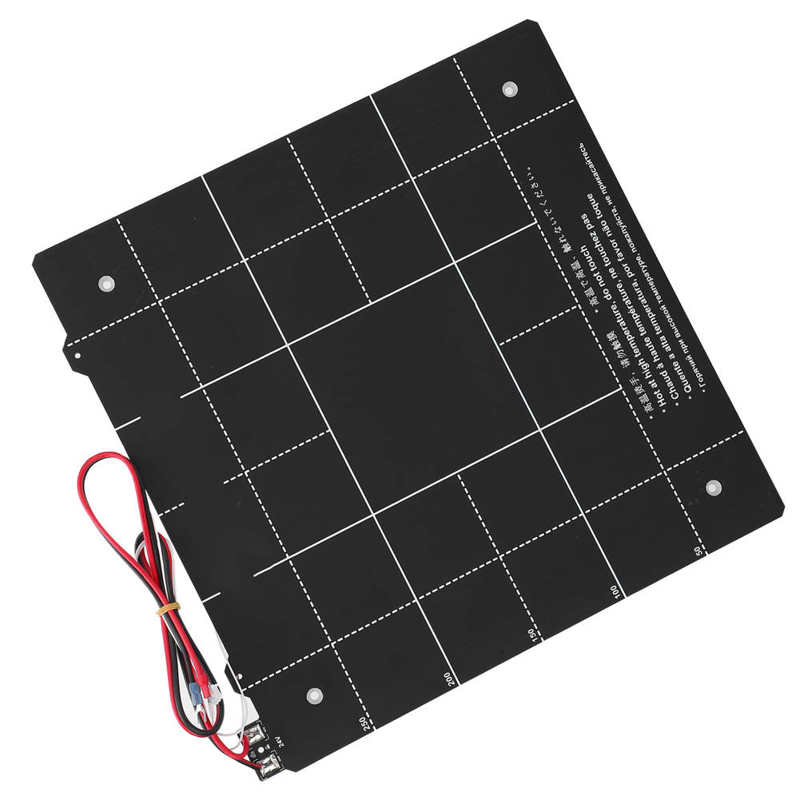 Plataforma de cama para impresora 3D, accesorios adhesivos magnéticos para CR-10, 300x300mm, 24V, plataforma de cama magnética, 1 ud.