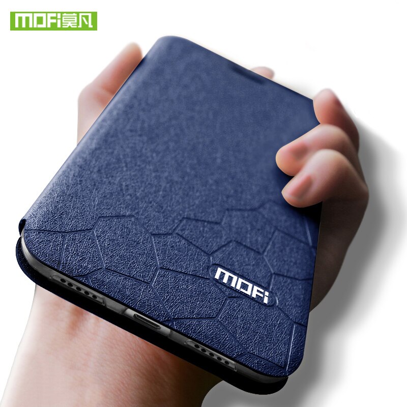 Voor xiaomi  mi 8 hoesje voor xiaomi  mi 8 lite hoesje siliconen flip leer voor xiaomi  mi8 hoesje originele mofi 360 schokbestendige hoes