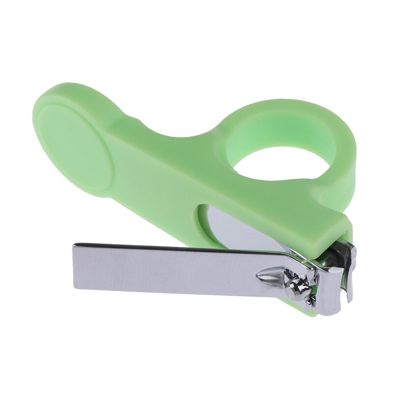 1Pc Kinderen Veilig Baby Nagelknipper Leuke Pasgeboren Baby Vinger Trimmer Clou Baby Clippers Schaar Baby Nail Care Nail snijders: Groen