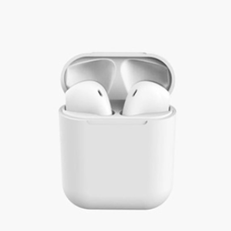 Auriculares inalámbricos Bluetooth i12 TWS con micrófono, auriculares estéreo intrauditivos, auriculares Bluetooth, auriculares deportivos para juegos para Xiaomi: Blanco