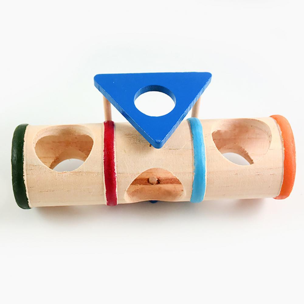 View of Style Funny Wooden Hamster Pet Seesaw Barrel Tube ... - Grandado