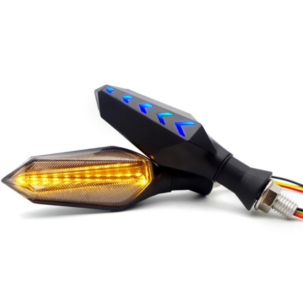 Motorfiets Richtingaanwijzer Lamp Universele 12V Dubbelzijdig Richting Licht Led Hoge Licht: yellow light