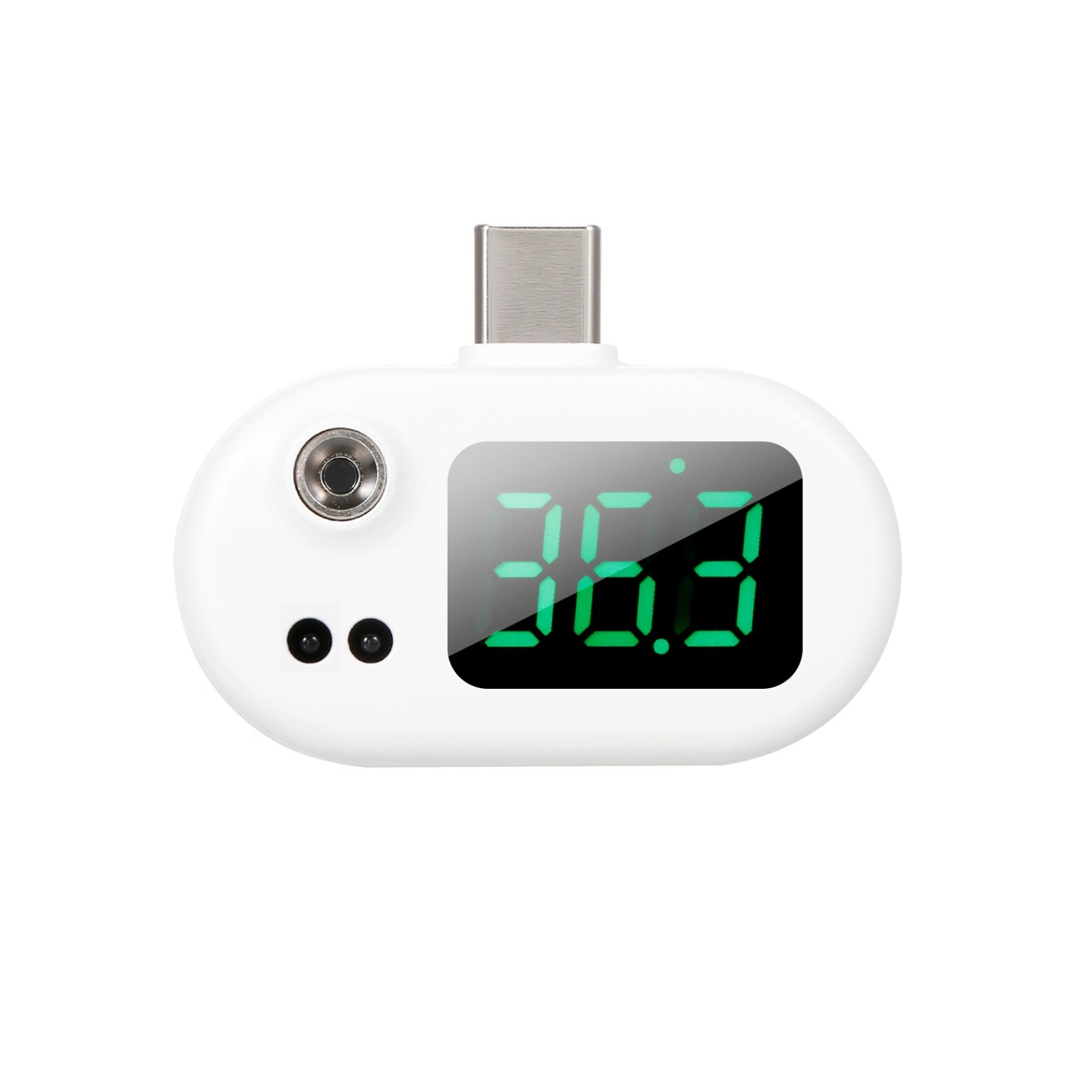 Mini Smart Mobile Phone Thermometer for Android iOS Huawei Forehead Temperature Measuring Meter Non-contact Infrared Thermometer