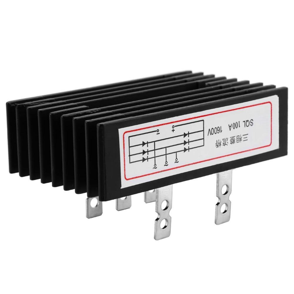 SQL100A 1600V Bridge Rectifier Three Phase Diode Bridge Rectifier AC to DC Bridge Rectifier Module