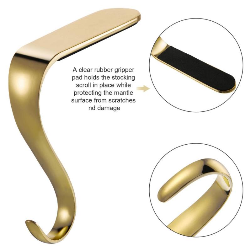 Skarpety świąteczne wieszak metalowy graba wieszak półka kominek wianek zestaw uchwytów wieszak na płaszcze haczyki na drzwi