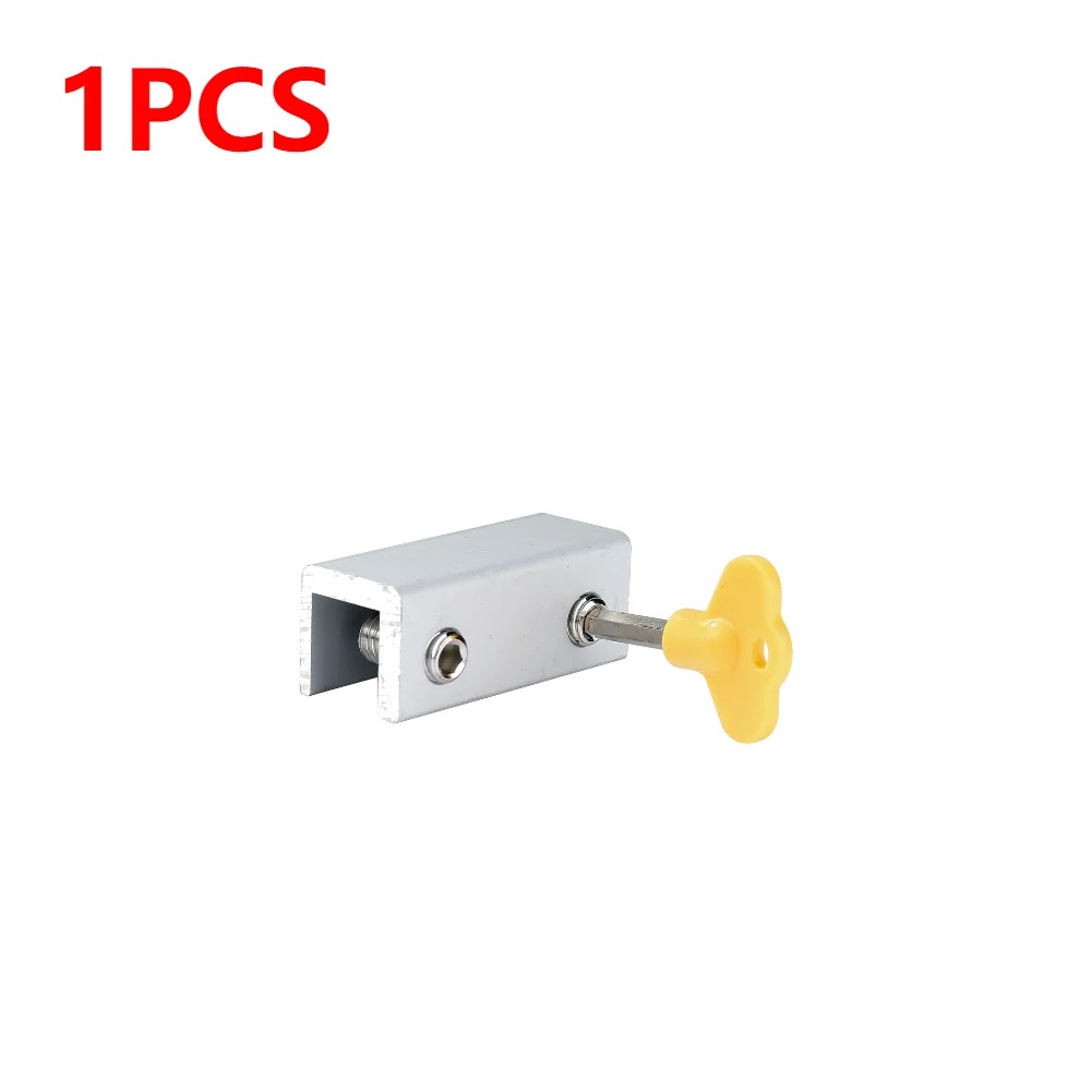 Sliding Sash Stopper Cabinet Locks Straps Doors Security Anti-theft Lock Window Sliding Door Baby Kids Child Safety Doors Lock: Yellow