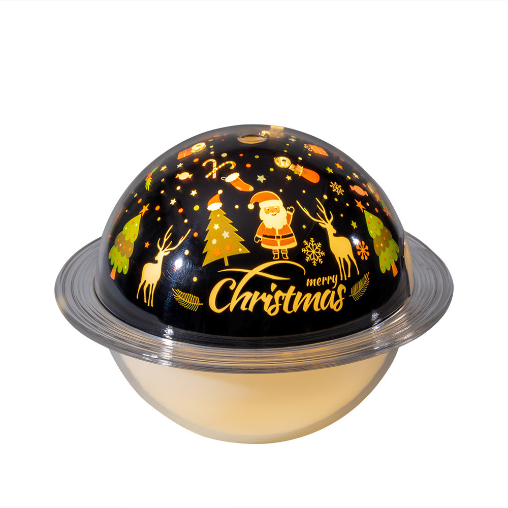 Lampe de Projection ciel étoilé pour enfants, diffuseur d'huile essentielle et d'arôme, brume ultrasonique, humidificateur, USB, pour enfants: Christmas USB-type