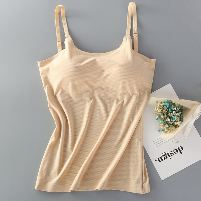 Gobetter ice silkki rintaliivit naisille hengittävät crop topit liivi rintaliivit pehmustetut saumattomat alusvaatteet fitness push up bralette toppi: Aprikoosi 2