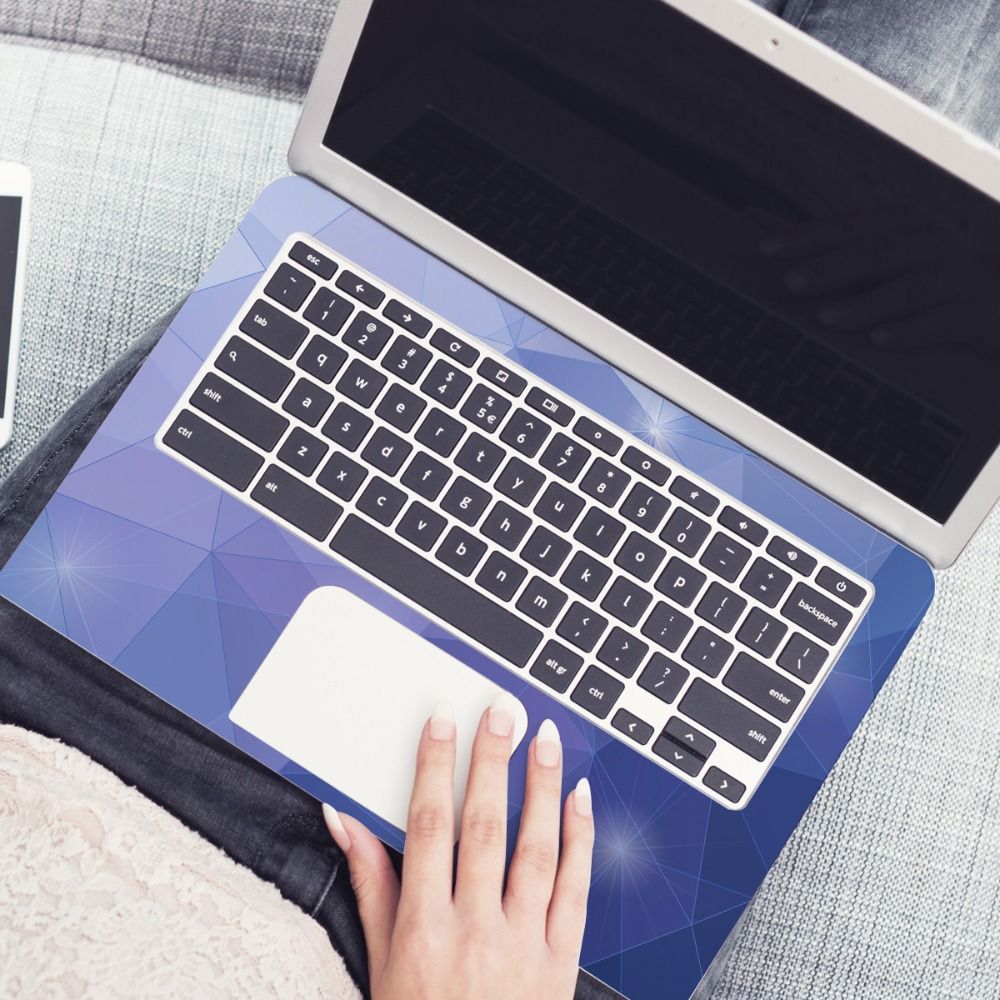 Naklejki DIY na laptopa 15 cali, wodoodporne nakładki na notebooka, strona A+C, skórka na Macbook / HP / Dell / Lenovo / Acer