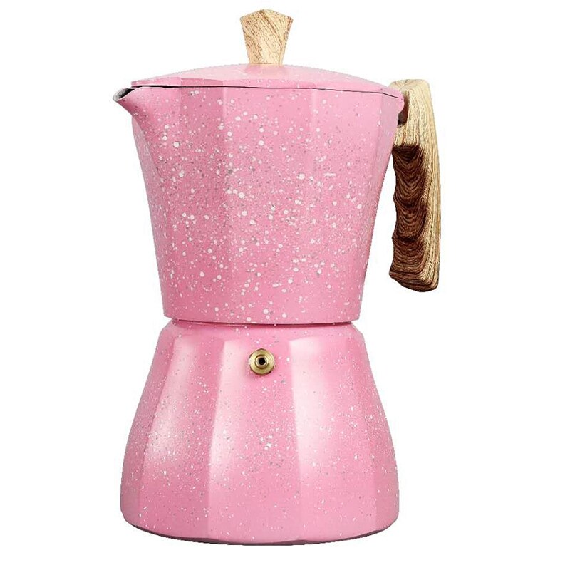 Komfur espressomaskine - moka pot kaffemaskine til gas eller elektrisk komfur top  - 3 kopper espresso shot maker til italiensk