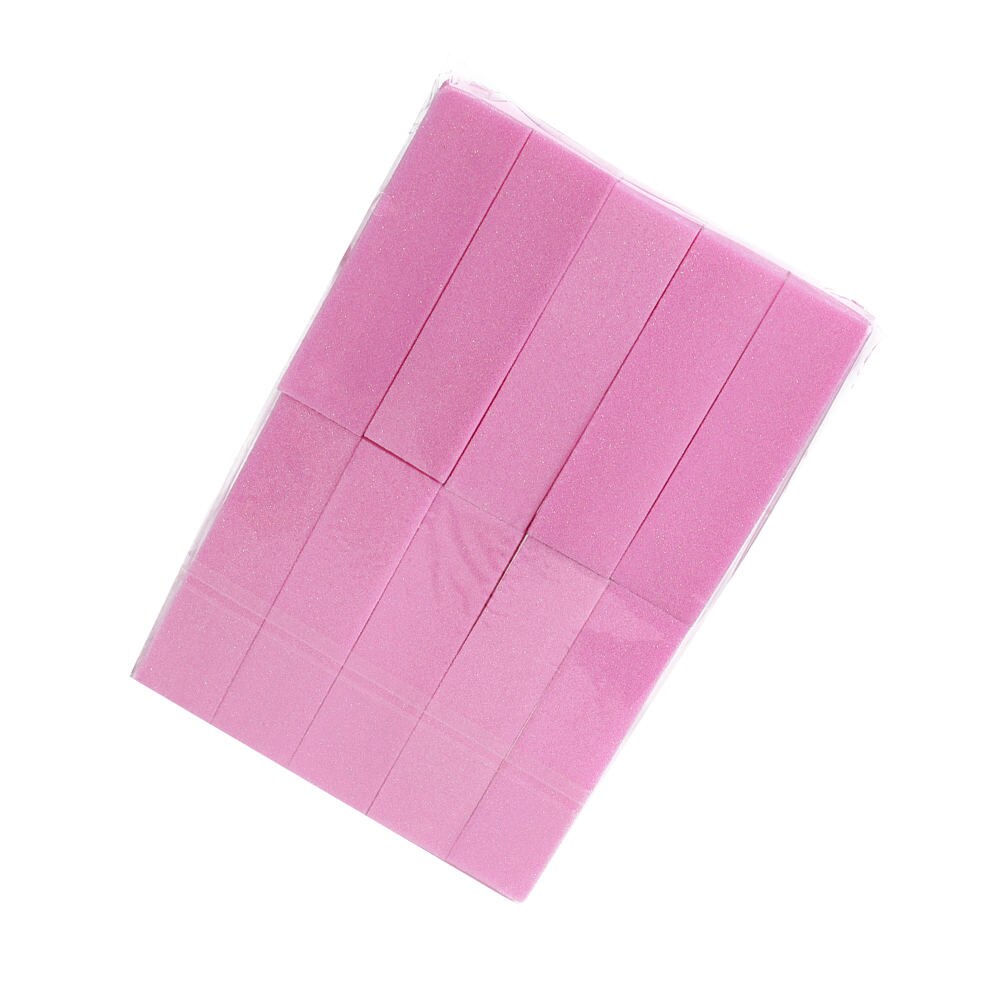 10pcs Pink Sponge Nail Buffers UV Gel Nail File Buffer Block Nail Art Sanding Tool Pedicure Polish Beauty Tools