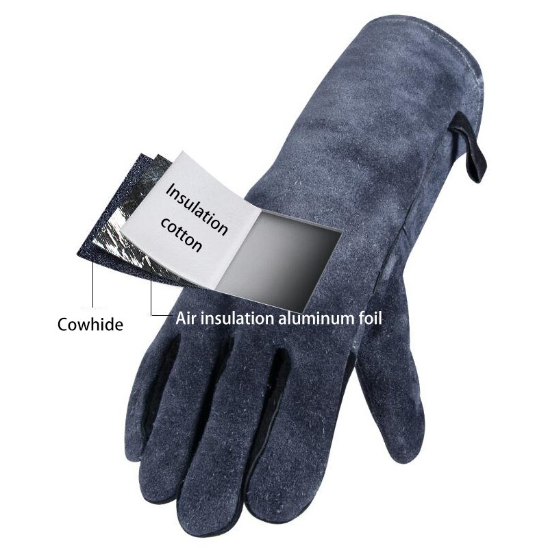 Flammhemmende handschuhe isolierte abdeckung schutz ölbeständig küche kochen