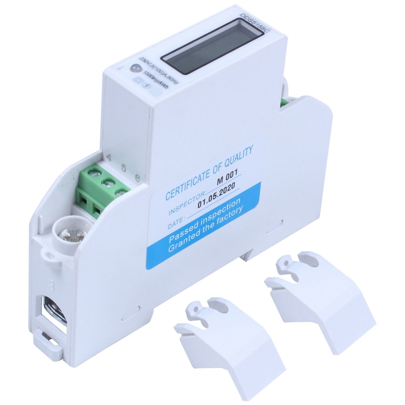 Digital voltímetro amperímetro vatímetro retroiluminación LCD de carril DIN medidor KWH AC 230V 5-100A RS485 salida Modbus: Default Title