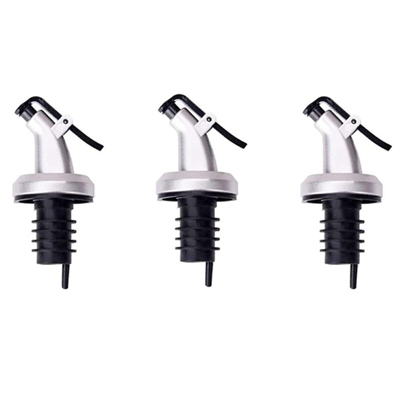 3 stk oliven flaske sprøjte tud spiritus olie-dispenser til olie vin skænke flip top prop køkken værktøj vin flasker tud: 3 stk