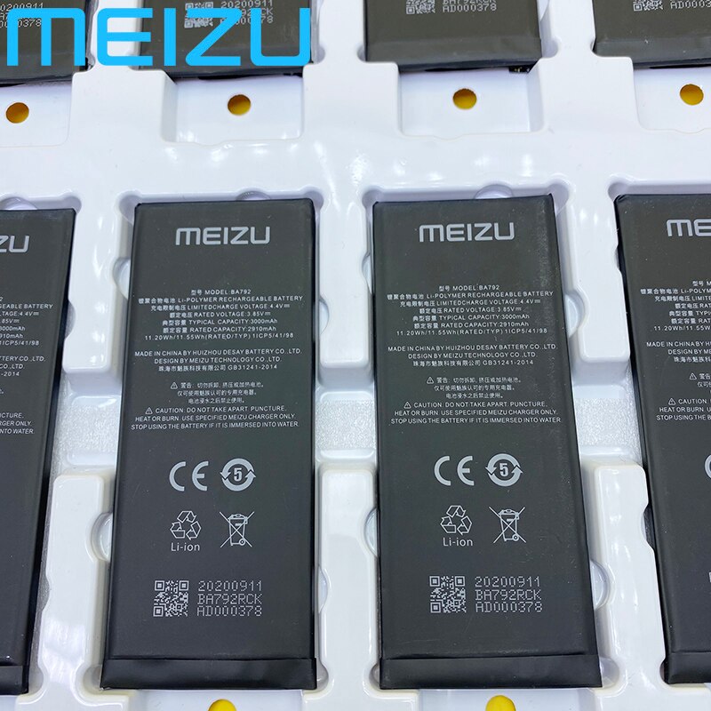 Original BA793 For Meizu Pro 7 Plus Battery M793H/M793M/M793Q BA792 For Meizu Pro 7 Battery M792H/M792Q/M792C + Tools