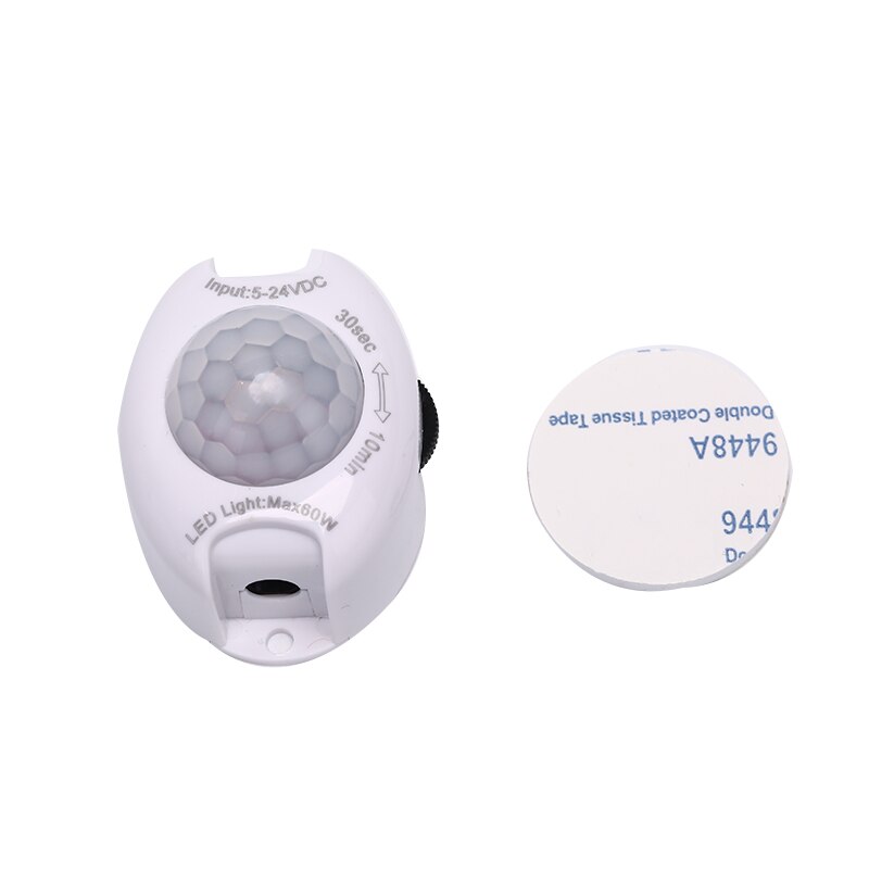 Bevægelsessensor lyskontakt 5v 24v pir bevægelsessensor dc bevægelsesdetektor aktiveret timer automatisk tænd/sluk for led strip