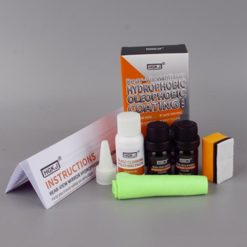 HGKJ Rearview Mirror Hydrophobic Oleophobic Coating Kit Rain And Hydrophobic Paint Ink Small Stickers Waterproof