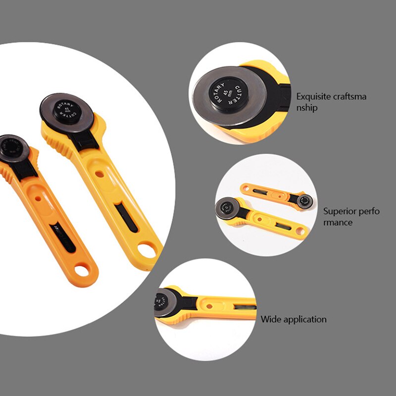 Rotary Cutter Circular Cut Blade Patchwork Roller Wheel Round Knife Fabric Leather Craft Cutter DIY Sewing Accessories