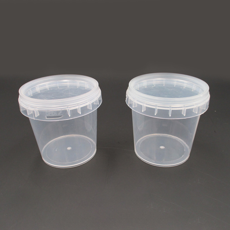 Transparent Plastic Bucket with Handle and Lid Good Sealing Storage Container Portable Laundry Condensation Bead Storage Box