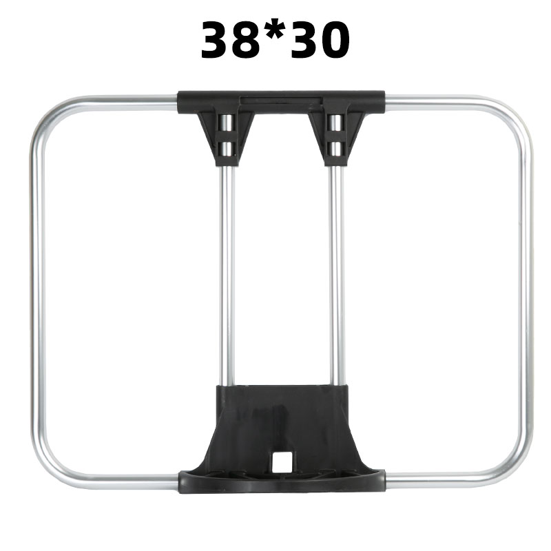 Fietsvoorrekken voor Brompton vouwfietstassen Beugel Rugzakdrager Blok Plat frame Aluminiumlegering 38x30cm: WIT