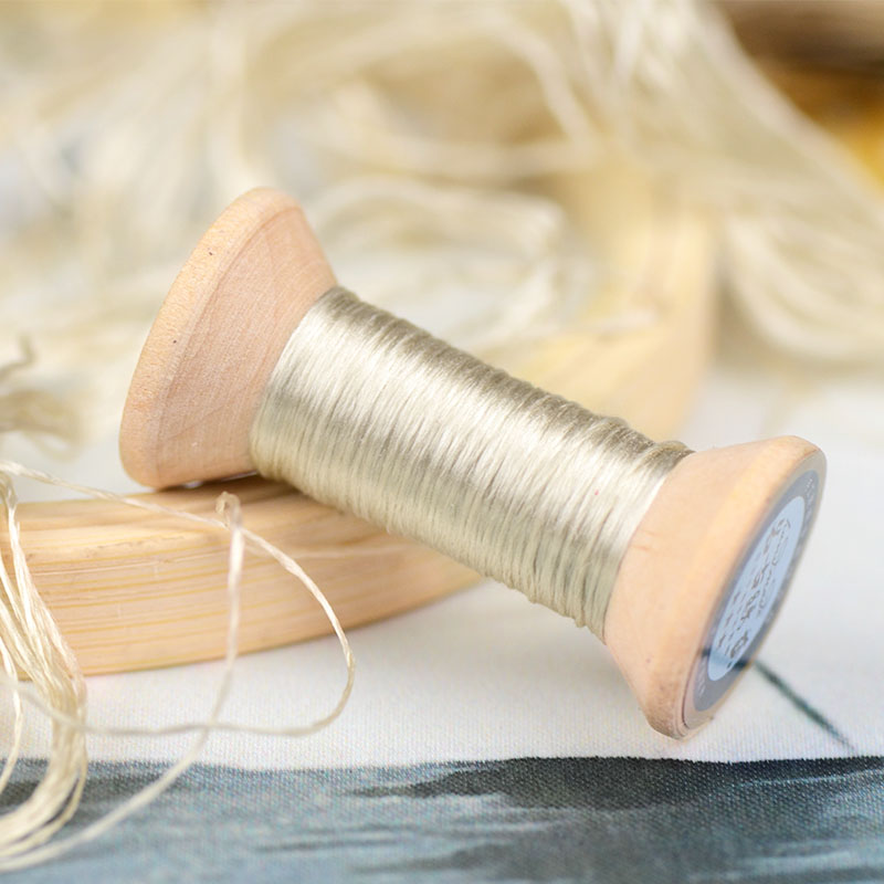 20 meters per thread / hand embroidery embroidery / silk thread / silk hand embroidery thread / blue brown: 1