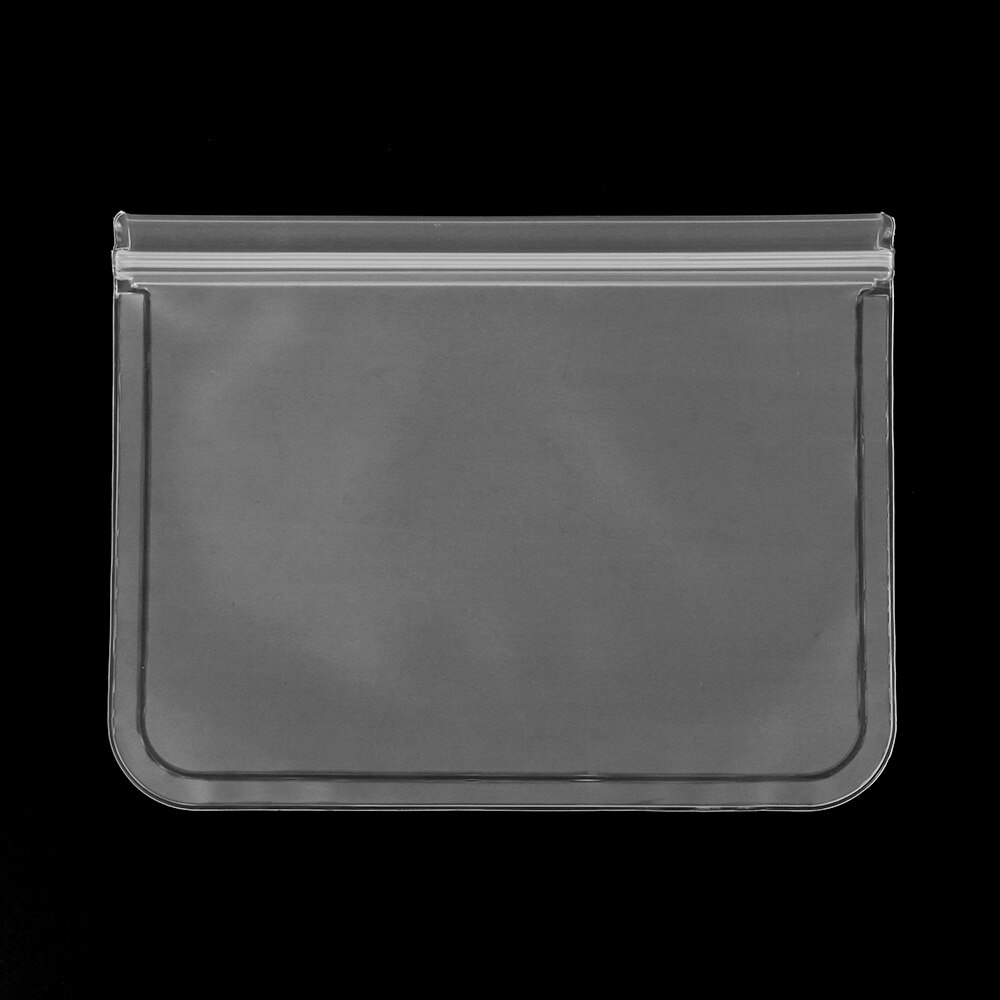 1/3 stk silikone ziplock poser containere frugtkød mad opbevaringspose sandwich poser vakuumforseglet lomme pose køkkenudstyr: 1 stk 20 x 26cm