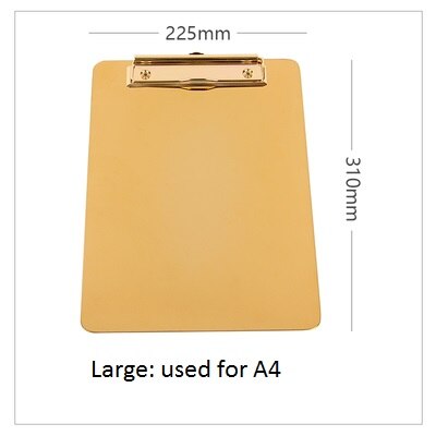 Nordic ins metal rustfri clipboard  a4 b5 a4 restaurant bestillingstavle menu skriveblok clipboard papirmappe: Lyserød