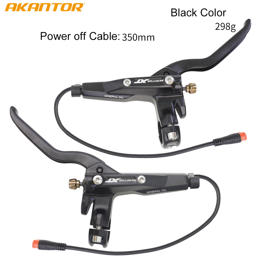 Bicicleta eléctrica plegable XT, freno de disco hidráulico de 4 pistones, frenos de presión de aceite, 950/1850mm, cuatro pistones ultraligeros: Negro