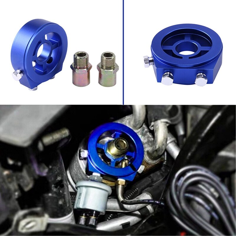 Universal Oil Pressure Gauge Adapter Oil Pressure Meter Filter Base Oil Filter Sandwich Plate Adapter: Default Title