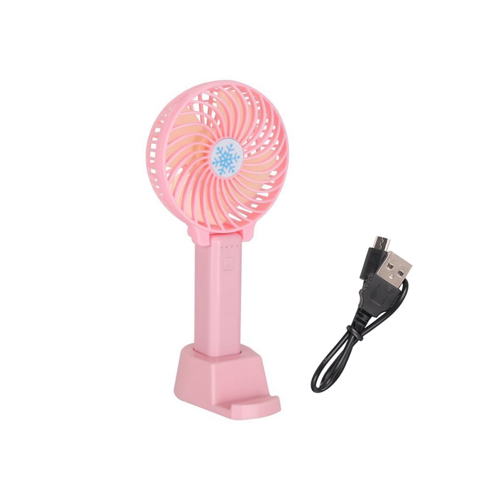 Zomer Koeler Draagbare Ventilator Handheld Usb Usb Oplaadbare Mini Vouwen Fan Reizen Outdoor Home Office Rustig Inklapbare Bureau Fans: pink