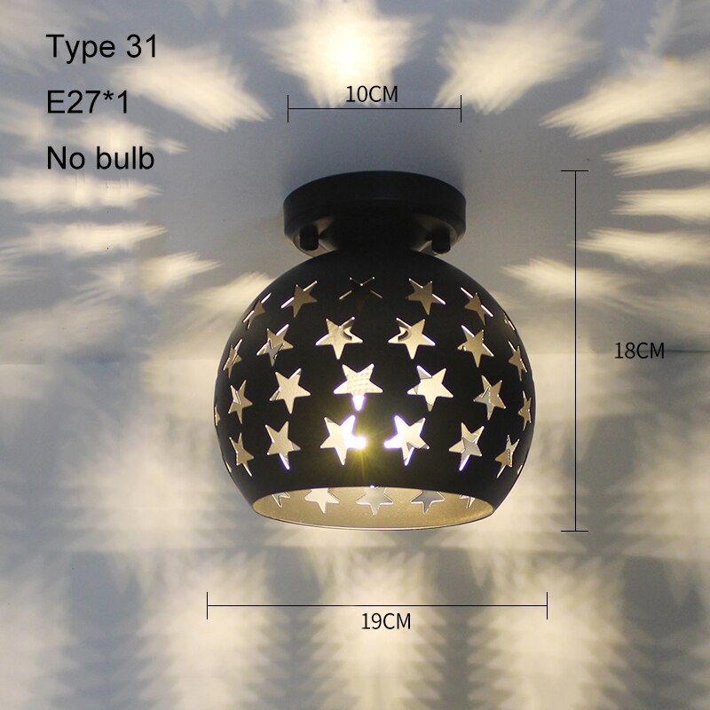 Moderne Decke Lichter LED Decke Lampe Jahrgang Plafondlamp KäFeige Plafonnier Kristall Lampe Für Esszimmer Küche Lampara Techo: Typ 31 Nein Birne