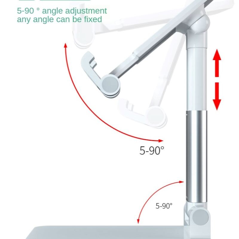 Mobile Phone Stand Desktop Lazy Bedside Universal Support Stand Foldable and Hoisting Multi-Function Telescopic Adjust