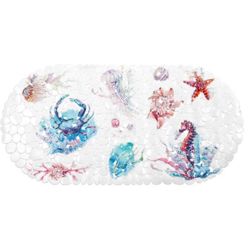 Badkamer Antislip Mat PVC Sucker Bad Mat Bloem En Vogel Print Explosie Modellen Bad Douche Badmat Vloer mat