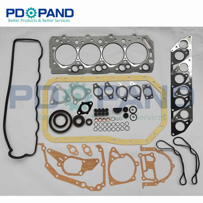 Overhaul Engine rebuilding Repair Gasket Set For Mitsubishi 4D56T 4D56U 8V 16V Pajero/SHOGUN L200 L300 L400 2477CC 2.5L