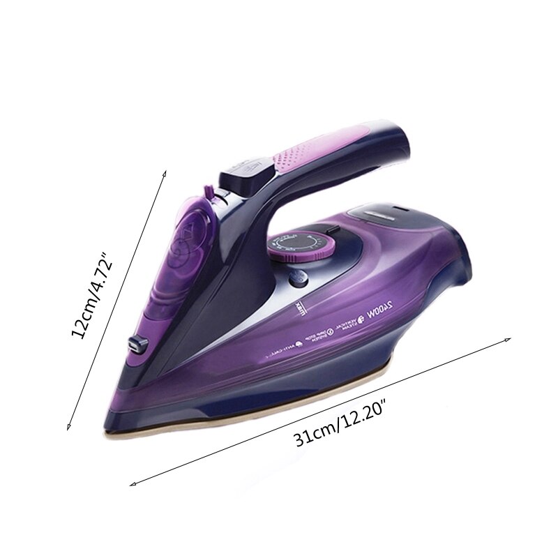 Portable Household Hand-Held Electric Steam Iron with Soleplate Cordless Charging Adjustable Clothes Ironing Steamer