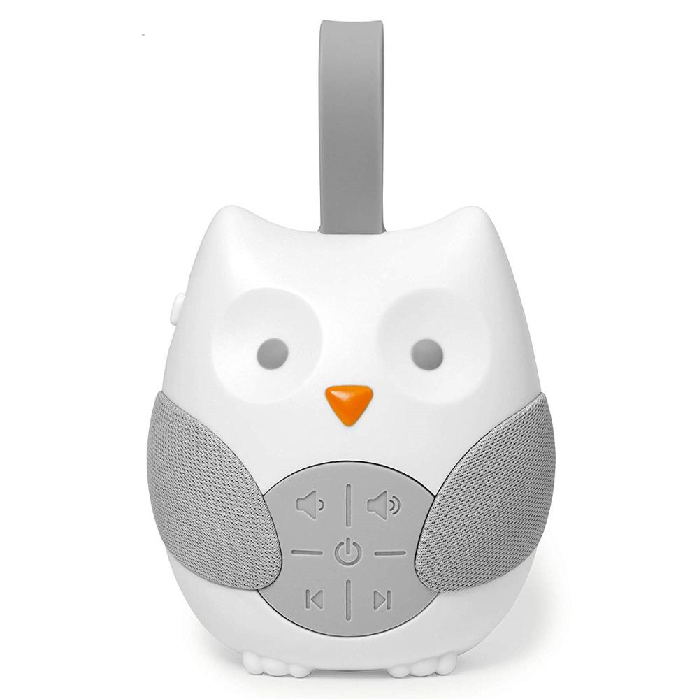 Baby Slaap Cartoon Uil Witte Ruis Machine Fopspenen Sound Record Voice Sensor met 12 Rustgevende Geluid Auto-off Timer babyfoon