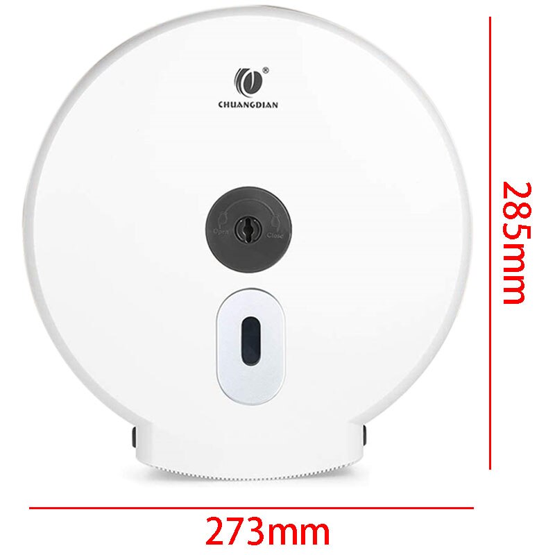 Wall-Mounted Bathroom Big Tissue Dispenser Round Roll Paper Towel Holder Paper Towel Dispenser Storage Box