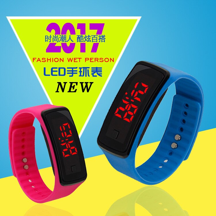 Reloj Led de silicona para niños y mujeres, reloj Digital electrónico para niños, pulsera de muñeca para niños y niñas, Kol Saati