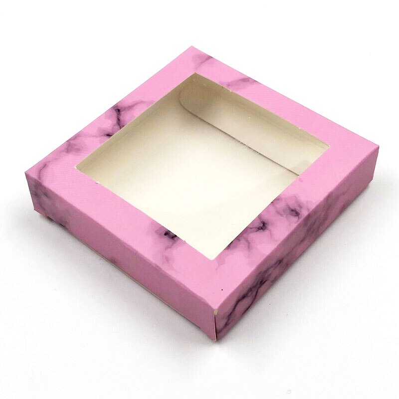 paper eyelash packaging box lash boxes packaging custom own logo for 10mm-25mm mink eyelashes square case bulk: 3