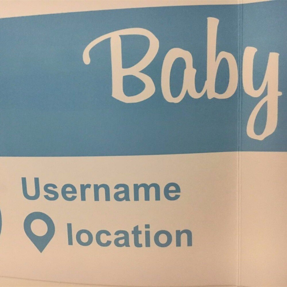 1 Uds. Selfie de marco para Baby Shower, cartel de utilería para cabina de fotos