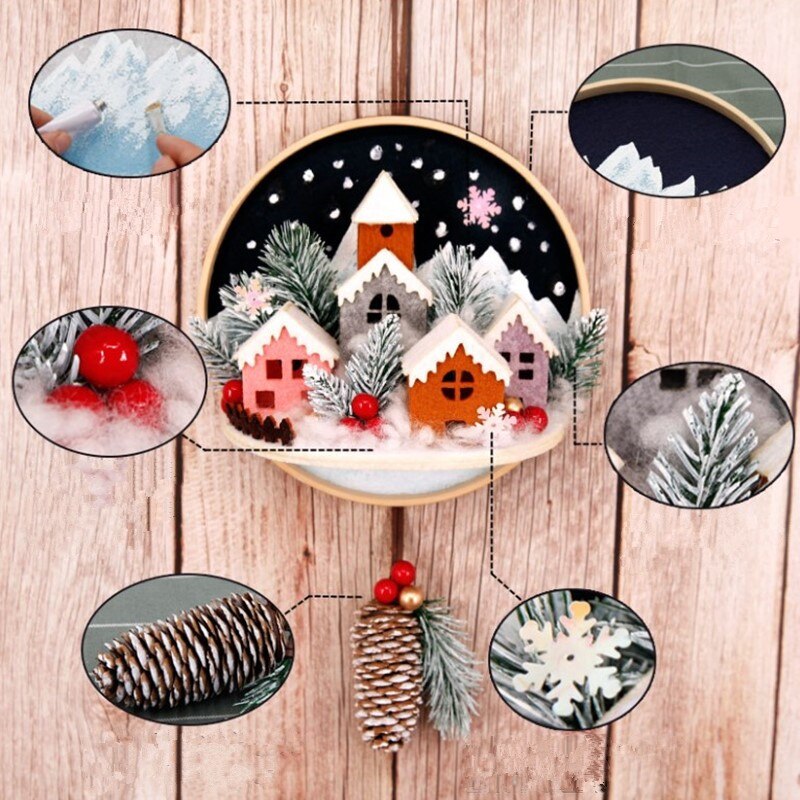 Wind Chimes DIY Handmade Dream Catcher Craft Christmas Wall Hanging Decoration