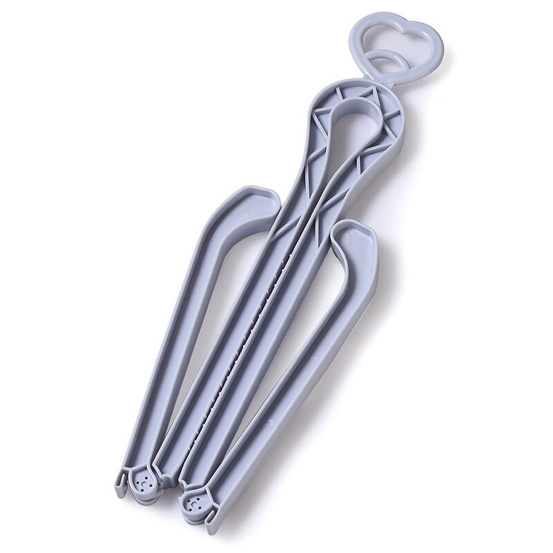 1 pc Draagbare Opvouwbare Schoenen Supporter Houder Anti-vervorming Candy Kleur Houden Schoenen Boot Rechtop Plastic Lange Laarzen Shaper: silver