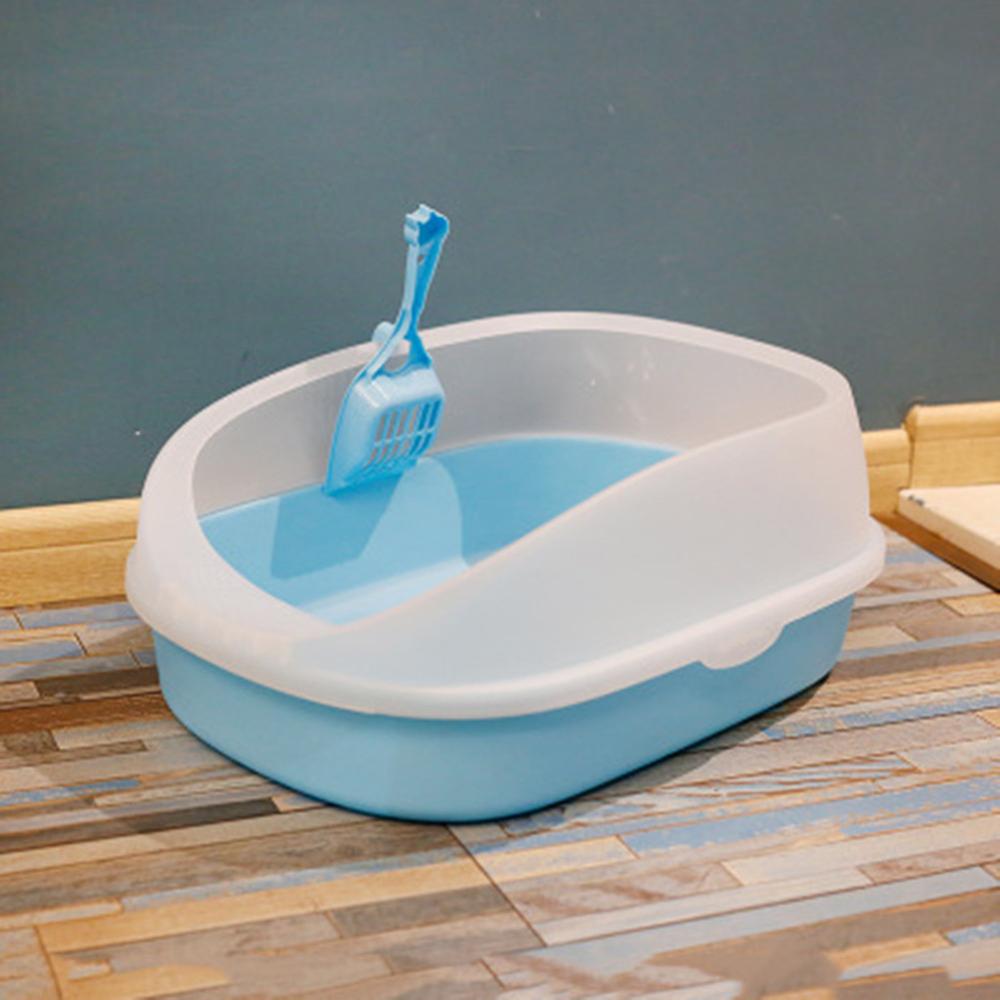 Caja de arena para perros y gatos, inodoro antisalpicaduras de peluche con pala, caja de arena para cachorros, Arenero de Interior para el hogar