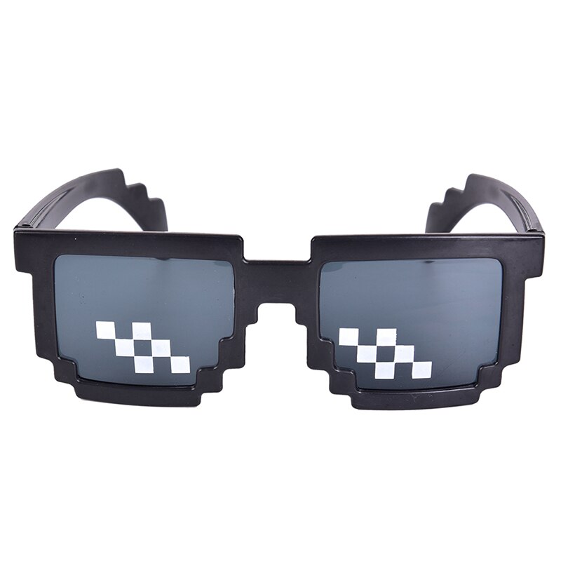 Retro Glasses 8 Bit Pixelated Sunglasses Men's Women's Clothing Brand Thug Life Party Glasses: P2