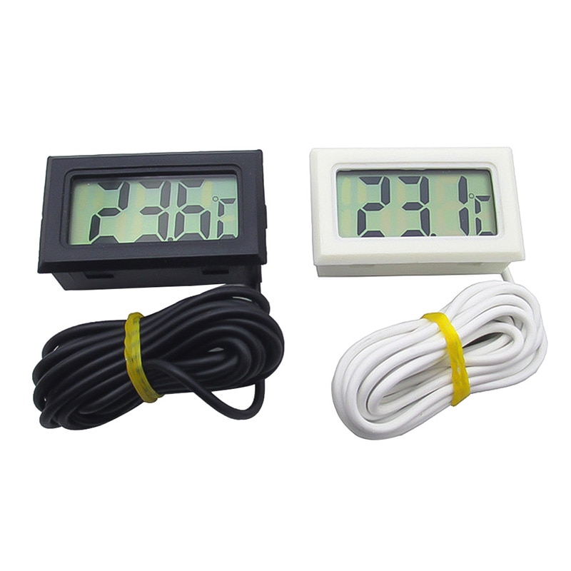 Mini Lcd Digitale Thermometer Waterdicht Aquarium Thermometer 2 Seconden Digitale Sensor Weerstation Indoor Outdoor Probe