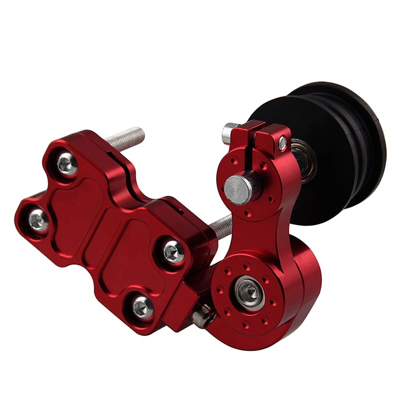 Universal Aluminum Motorcycle Chain Tensioner Portable Motorcycle Golden Aluminum Adjuster Chain Tensioner Bolt On Roller Tool