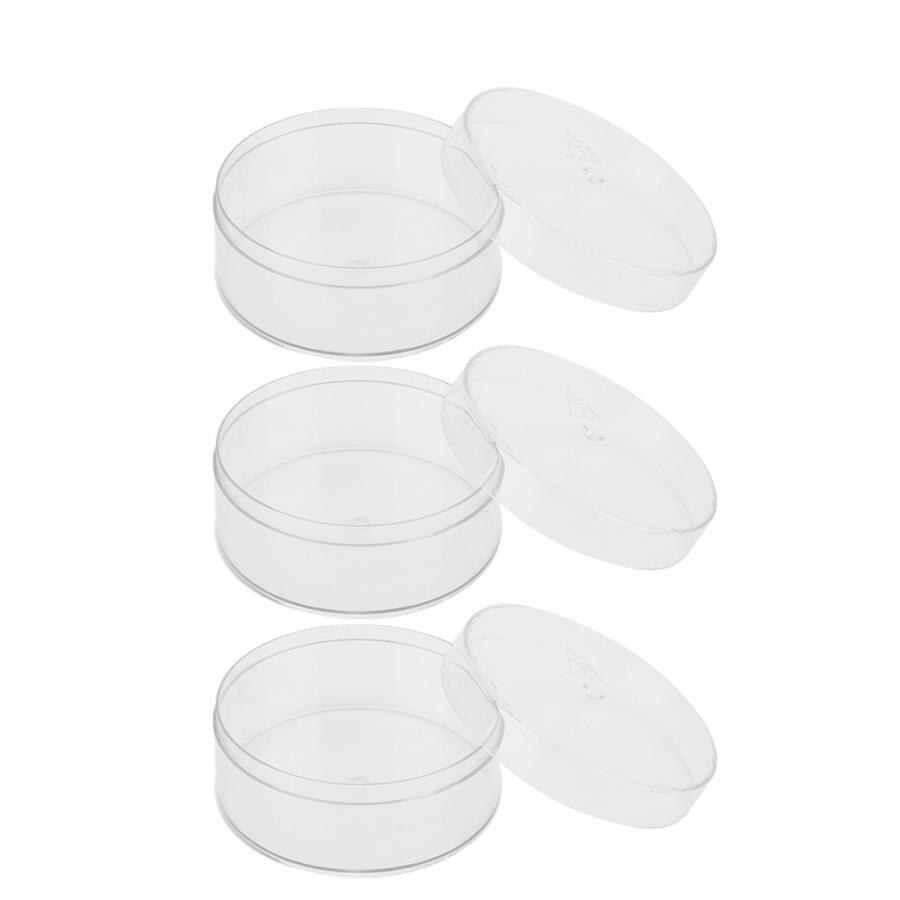 3 stk plast ur urværk rengøring vedligeholdelse reparation pot maskine kerne ur dele og tilbehør boks ur olie vaske krukke