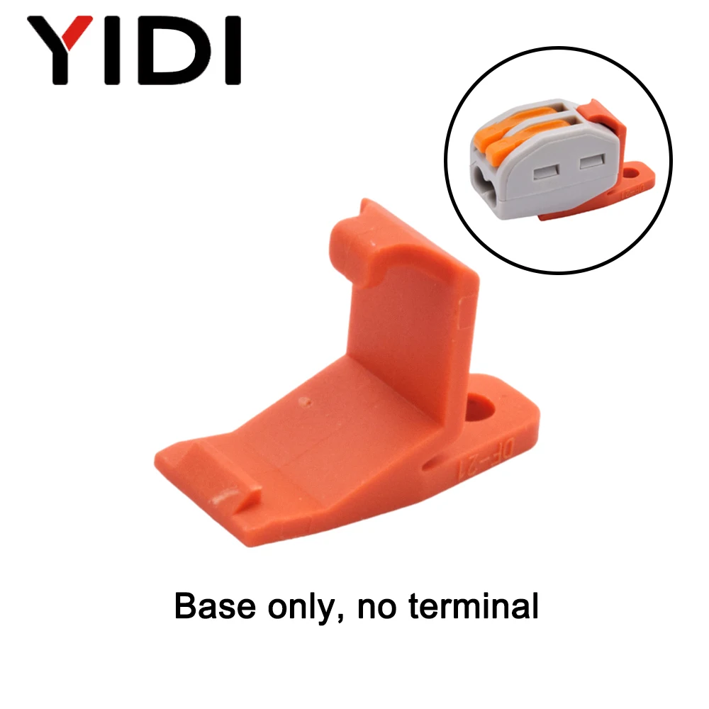 5/10pcs Fast Cable Wire Connector Compact Push In Quick Spring Splicing Multiplex Terminal Block Electrical Connection Conductor: Brown / 5-9Pcs